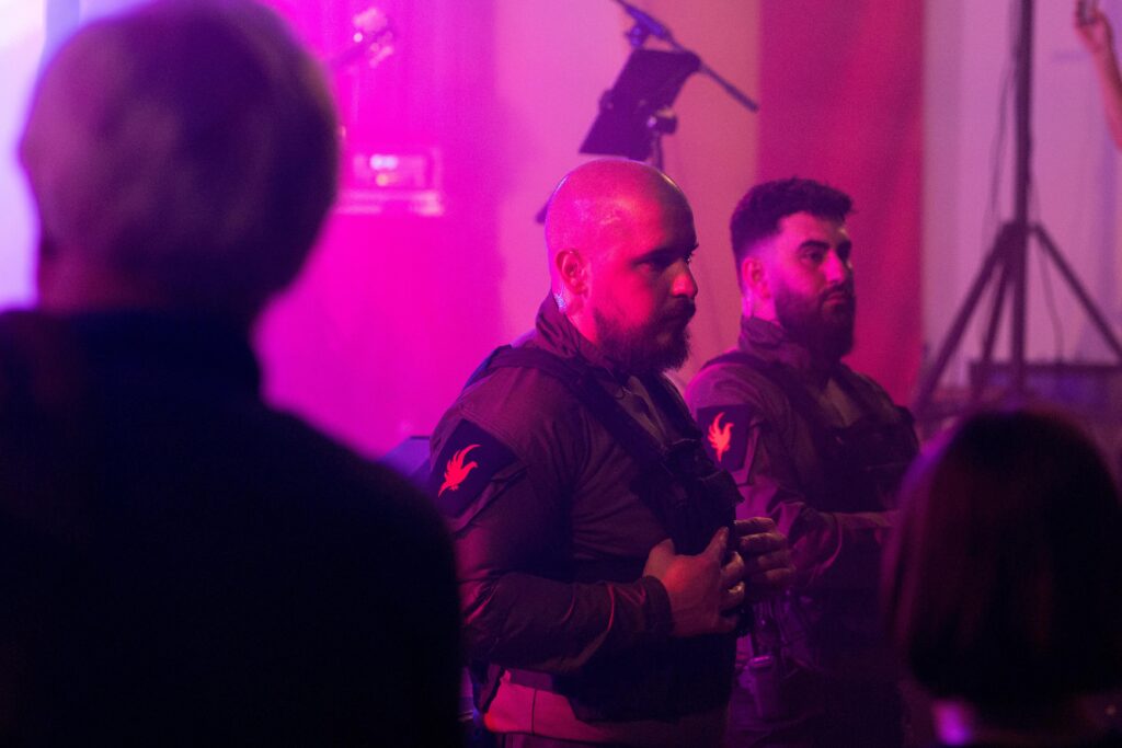 Messeaufbau und Sicherheit